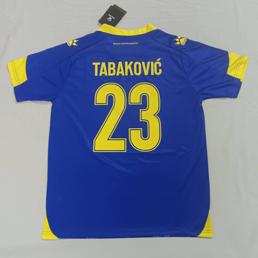 TABAKOVIĆ 23 Bosnia and Herzegovina Away (Blue) Shirt 2024-2026