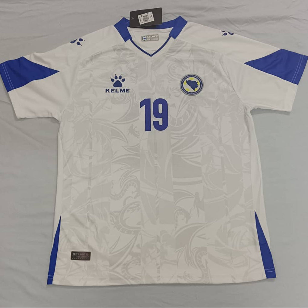 ALAJBEGOVIĆ 19 Bosnia and Herzegovina Away (White) Shirt 2024-2026