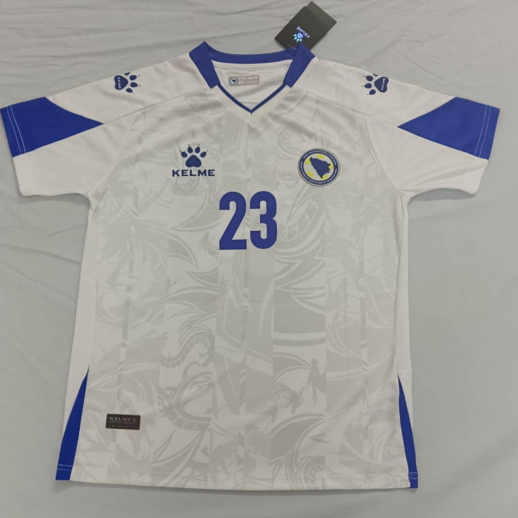 TABAKOVIĆ 23 Bosnia and Herzegovina Away (White) Shirt 2024-2026